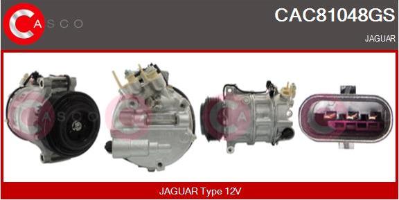 Casco CAC81048GS - Compressor, air conditioning autospares.lv