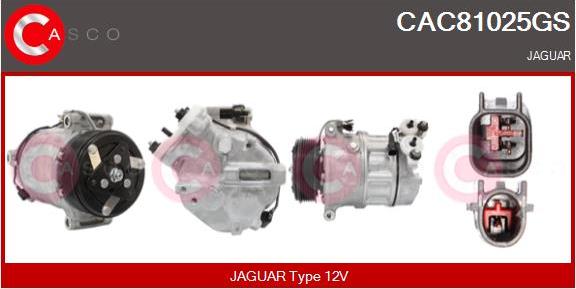 Casco CAC81025GS - Compressor, air conditioning autospares.lv