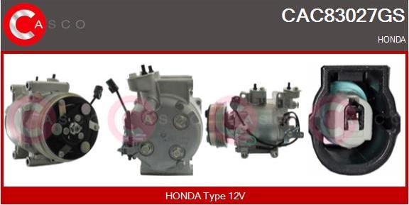 Casco CAC83027GS - Compressor, air conditioning autospares.lv