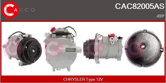 Casco CAC82005AS - Compressor, air conditioning autospares.lv