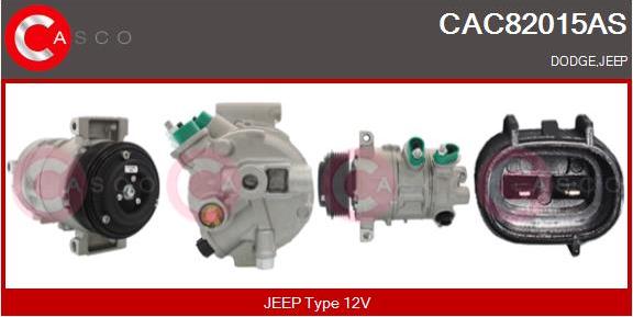 Casco CAC82015AS - Compressor, air conditioning autospares.lv