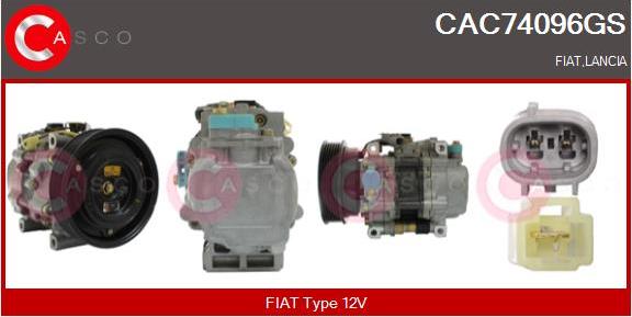 Casco CAC74096GS - Compressor, air conditioning autospares.lv