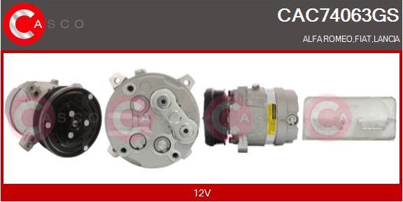 Casco CAC74063GS - Compressor, air conditioning autospares.lv