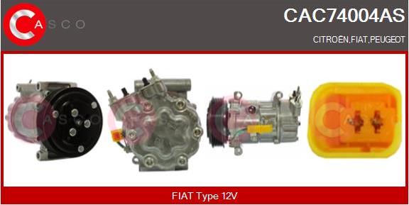 Casco CAC74004AS - Compressor, air conditioning autospares.lv