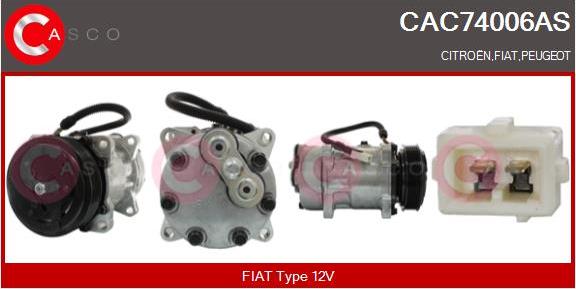 Casco CAC74006AS - Compressor, air conditioning autospares.lv