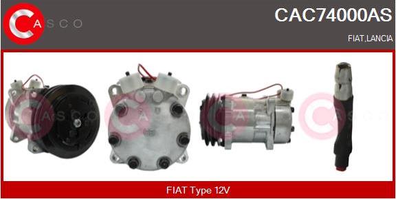 Casco CAC74000AS - Compressor, air conditioning autospares.lv