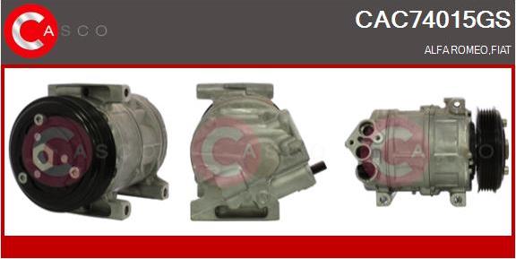 Casco CAC74015GS - Compressor, air conditioning autospares.lv