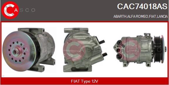 Casco CAC74018AS - Compressor, air conditioning autospares.lv