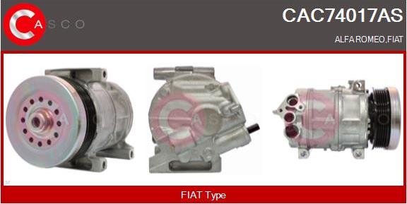 Casco CAC74017AS - Compressor, air conditioning autospares.lv