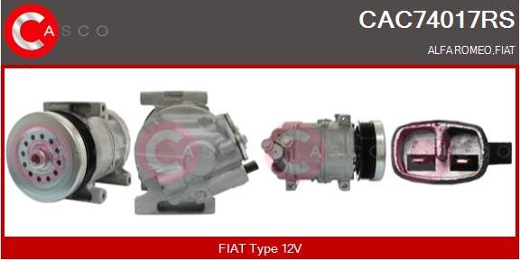 Casco CAC74017RS - Compressor, air conditioning autospares.lv