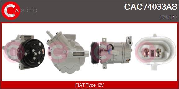 Casco CAC74033AS - Compressor, air conditioning autospares.lv