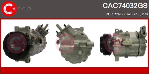 Casco CAC74032GS - Compressor, air conditioning autospares.lv