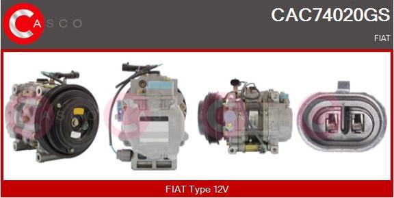 Casco CAC74020GS - Compressor, air conditioning autospares.lv