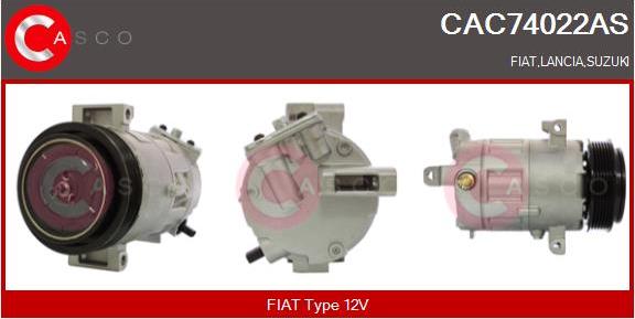 Casco CAC74022AS - Compressor, air conditioning autospares.lv