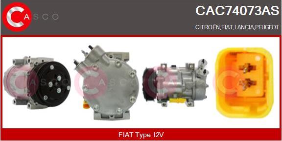 Casco CAC74073AS - Compressor, air conditioning autospares.lv