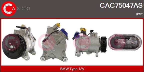 Casco CAC75047AS - Compressor, air conditioning autospares.lv