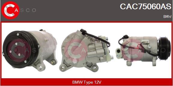 Casco CAC75060AS - Compressor, air conditioning autospares.lv