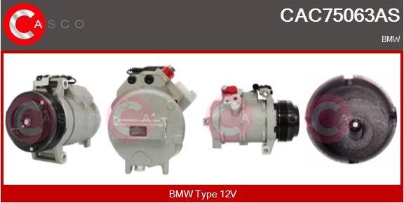 Casco CAC75063AS - Compressor, air conditioning autospares.lv