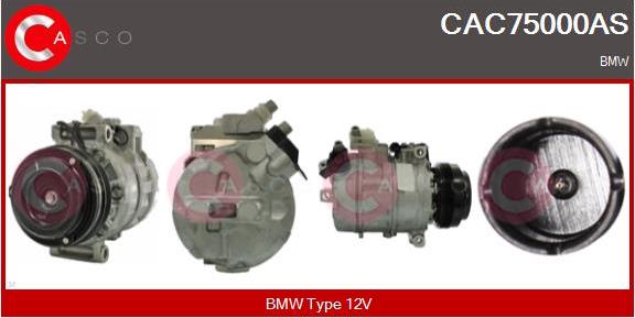 Casco CAC75000AS - Compressor, air conditioning autospares.lv