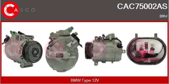 Casco CAC75002AS - Compressor, air conditioning autospares.lv