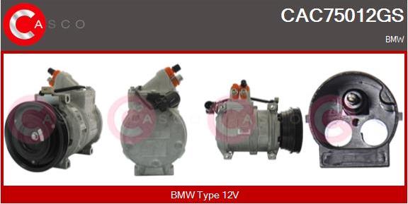 Casco CAC75012GS - Compressor, air conditioning autospares.lv