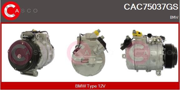 Casco CAC75037GS - Compressor, air conditioning autospares.lv