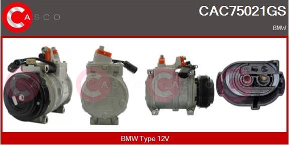 Casco CAC75021GS - Compressor, air conditioning autospares.lv