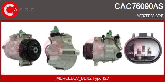 Casco CAC76090AS - Compressor, air conditioning autospares.lv