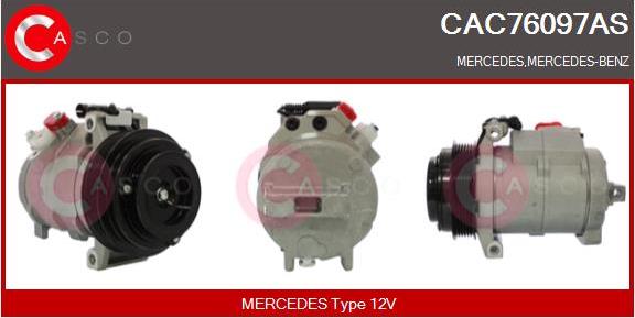 Casco CAC76097AS - Compressor, air conditioning autospares.lv