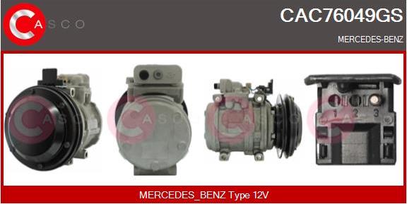 Casco CAC76049GS - Compressor, air conditioning autospares.lv