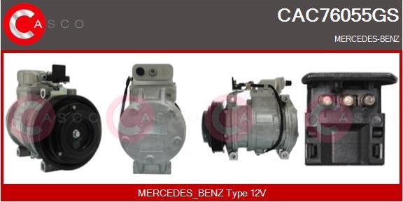 Casco CAC76055GS - Compressor, air conditioning autospares.lv