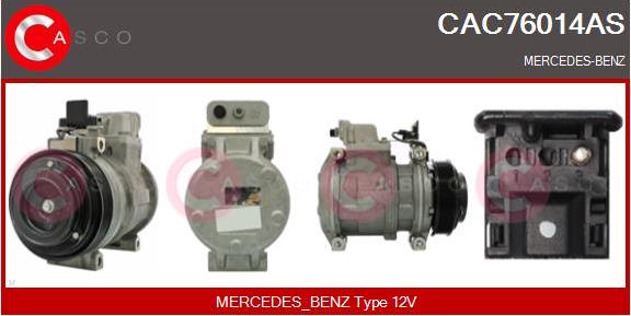 Casco CAC76014AS - Compressor, air conditioning autospares.lv