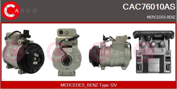 Casco CAC76010AS - Compressor, air conditioning autospares.lv