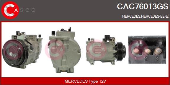 Casco CAC76013GS - Compressor, air conditioning autospares.lv
