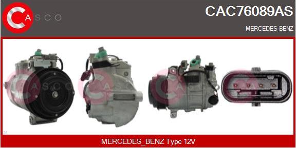 Casco CAC76089AS - Compressor, air conditioning autospares.lv