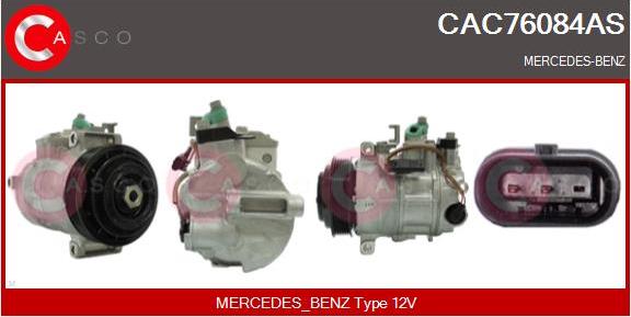 Casco CAC76084AS - Compressor, air conditioning autospares.lv