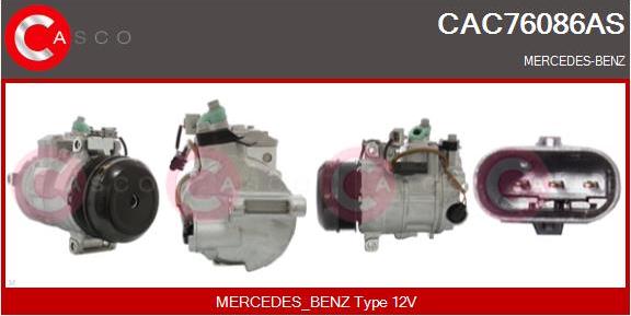 Casco CAC76086AS - Compressor, air conditioning autospares.lv