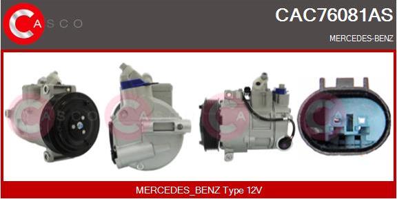 Casco CAC76081AS - Compressor, air conditioning autospares.lv