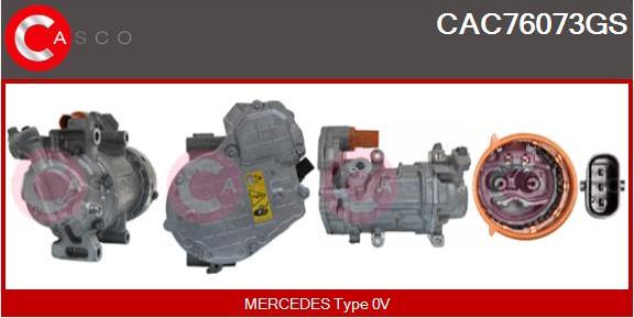 Casco CAC76073GS - Compressor, air conditioning autospares.lv