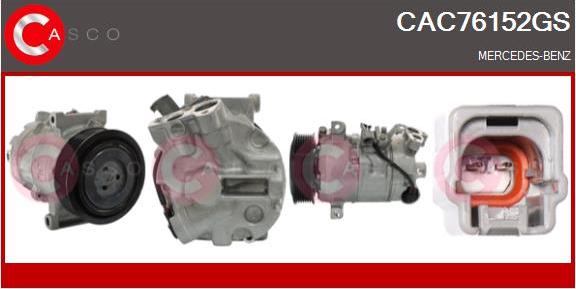 Casco CAC76152GS - Compressor, air conditioning autospares.lv