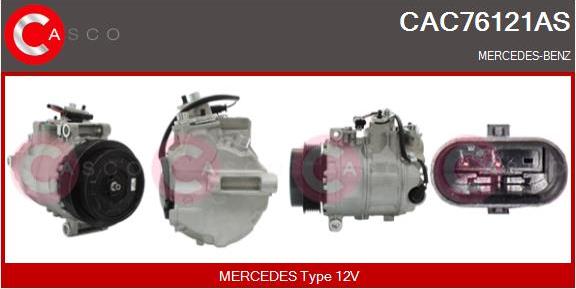 Casco CAC76121AS - Compressor, air conditioning autospares.lv