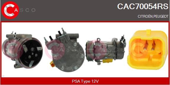 Casco CAC70054RS - Compressor, air conditioning autospares.lv