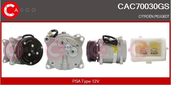 Casco CAC70030GS - Compressor, air conditioning autospares.lv