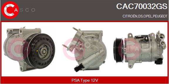 Casco CAC70032GS - Compressor, air conditioning autospares.lv