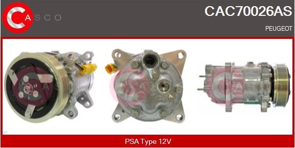 Casco CAC70026AS - Compressor, air conditioning autospares.lv