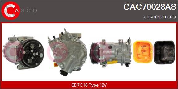 Casco CAC70028AS - Compressor, air conditioning autospares.lv