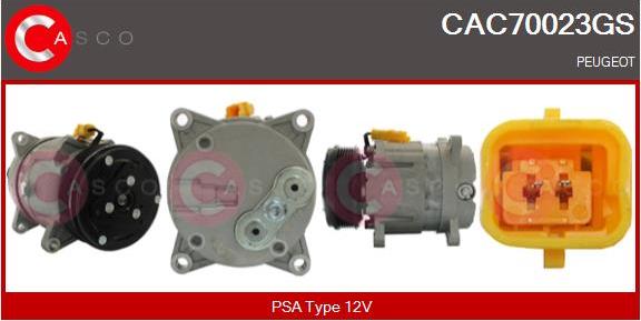 Casco CAC70023GS - Compressor, air conditioning autospares.lv