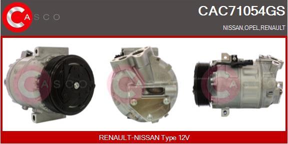 Casco CAC71054GS - Compressor, air conditioning autospares.lv