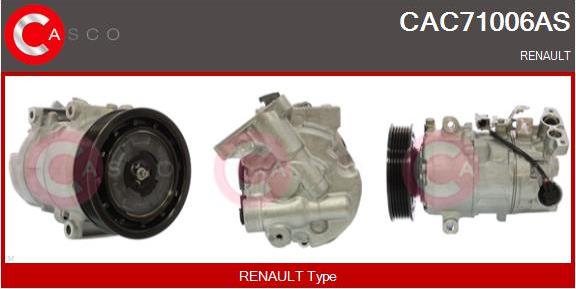 Casco CAC71006AS - Compressor, air conditioning autospares.lv