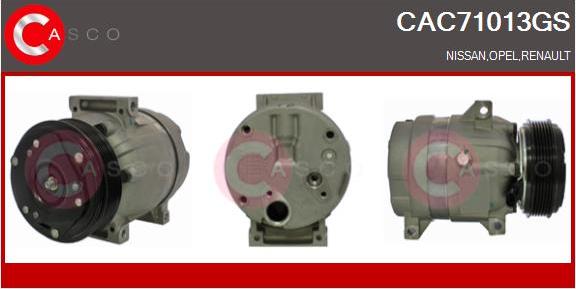 Casco CAC71013GS - Compressor, air conditioning autospares.lv